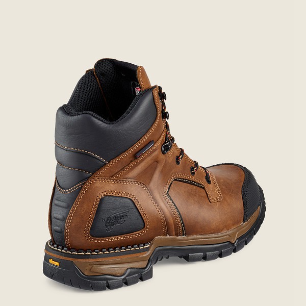 Safety Støvler Herre - Red Wing Flexforce® - 6-Inch Waterproof Toe - Brune/Sort - DBPZES-481